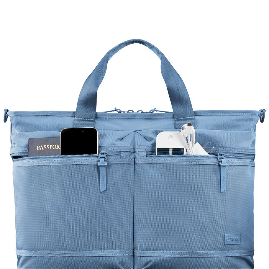 Stratum 3.0 Convertible Travel Tote in the color Elemental Blue. image number 3