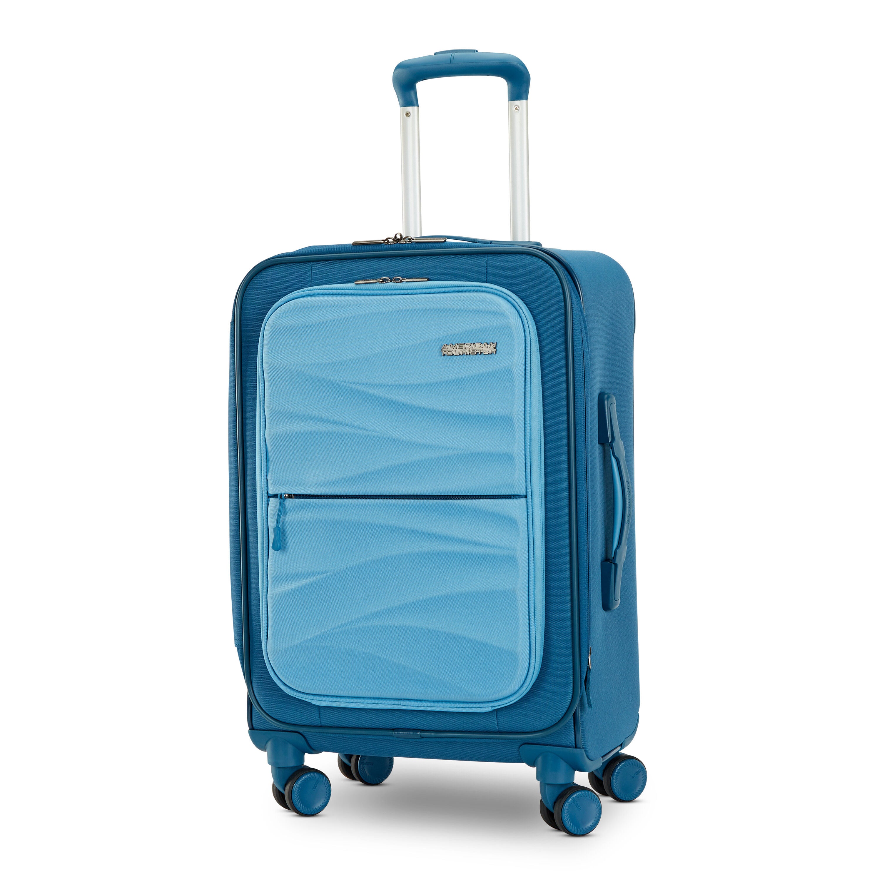 American tourister deals blue trolley