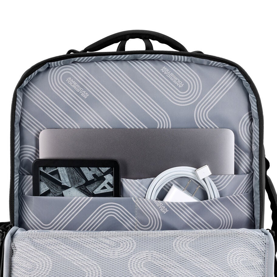 Stratum 3.0 Travel Backpack in the color Black. image number 3