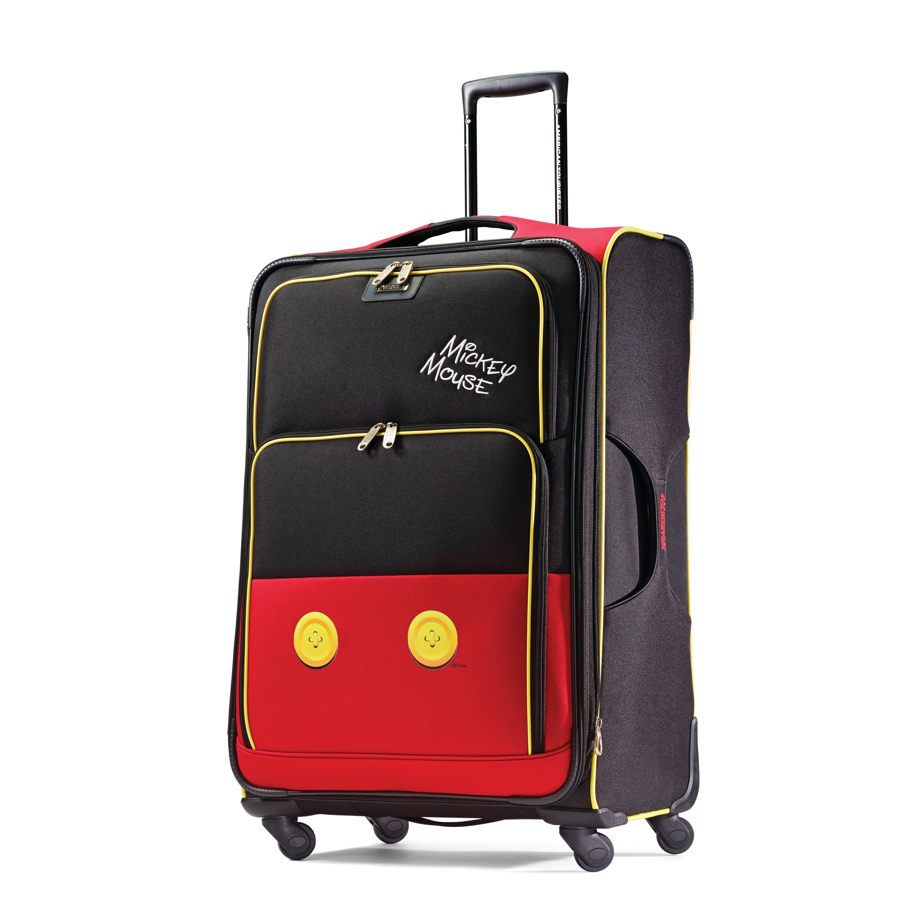 Disney Mickey Mouse 2 Piece Spinner Set Softside Luggage American Tourister