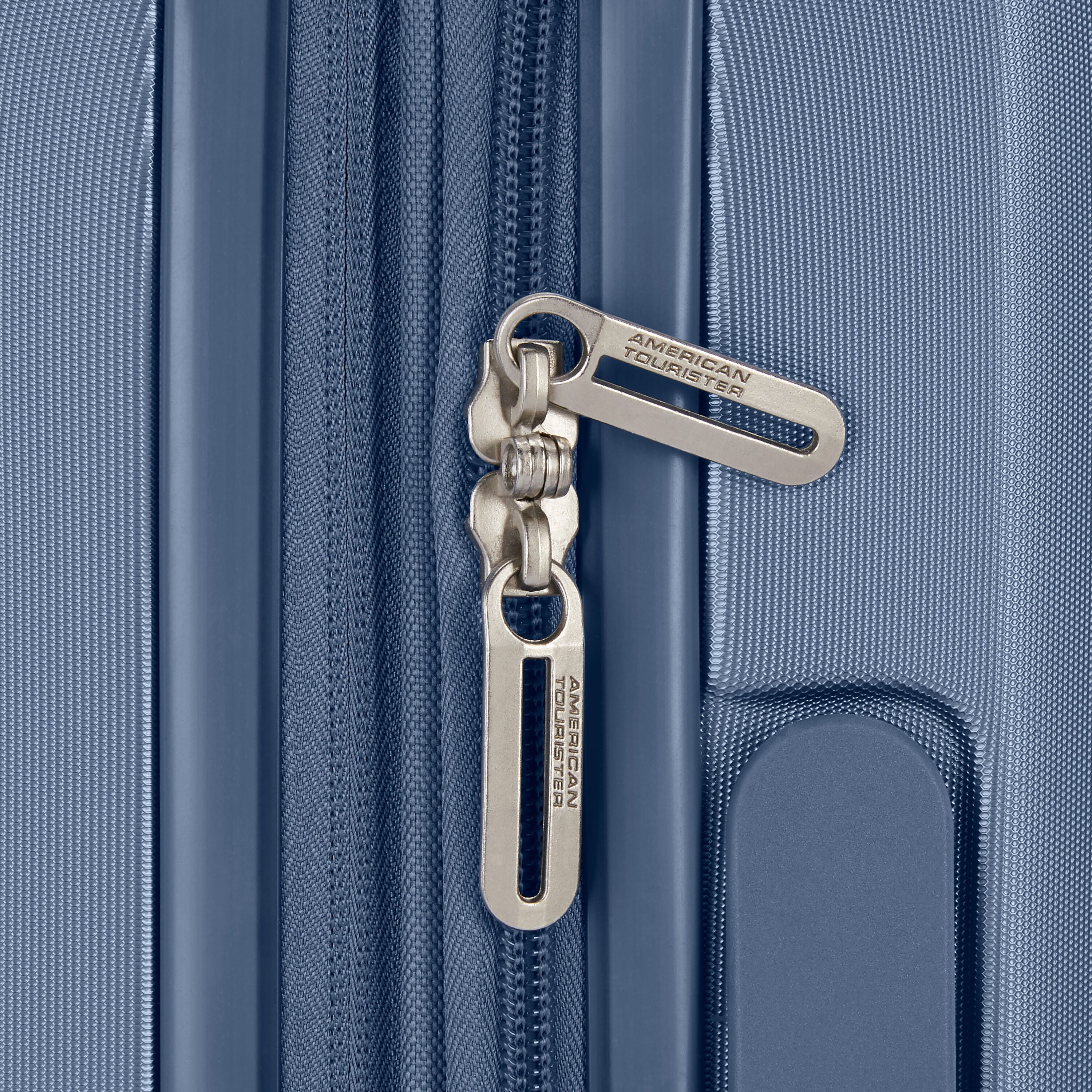 Zipper hardware with brand engraving