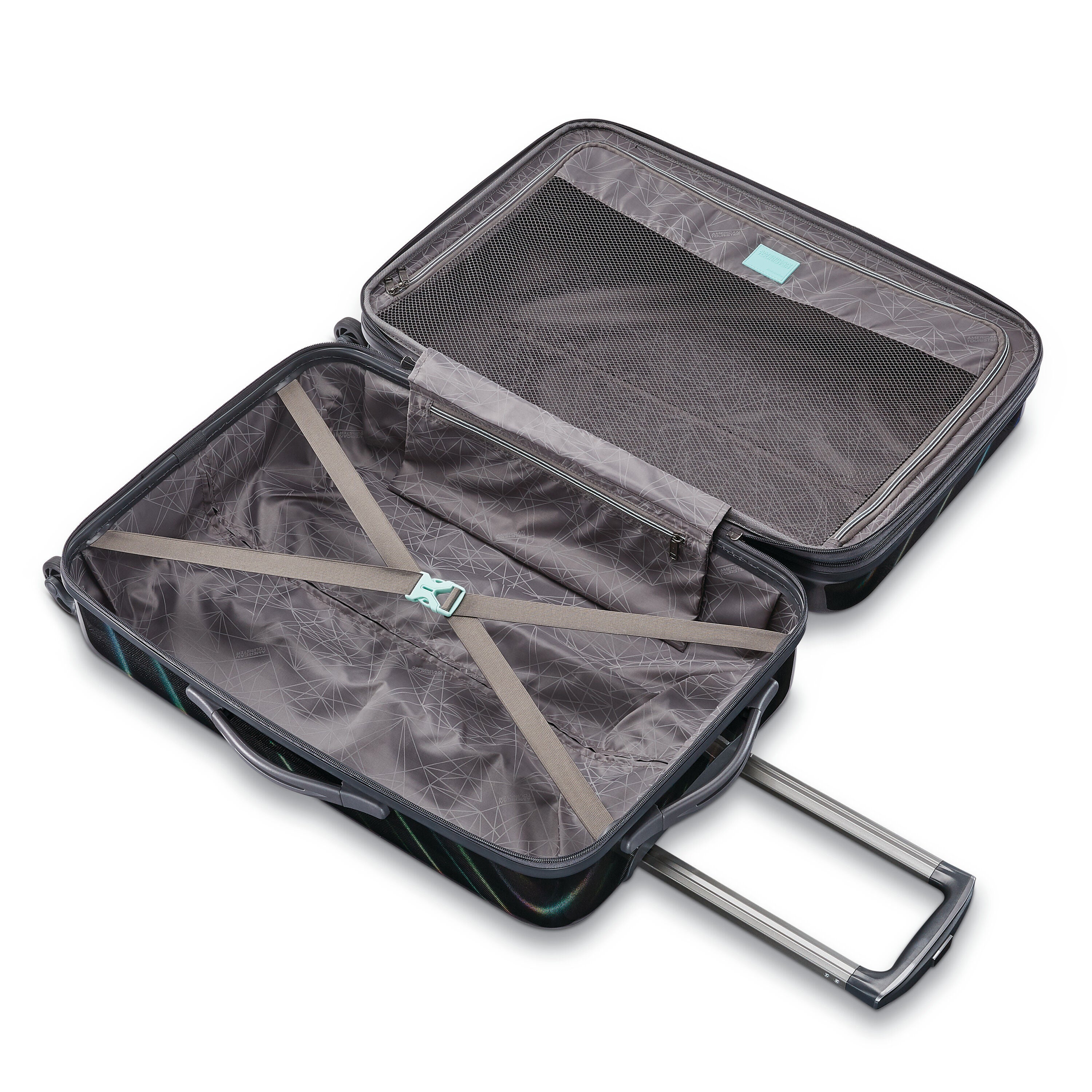 Moonlight Medium Checked Spinner Hardside Luggage American Tourister