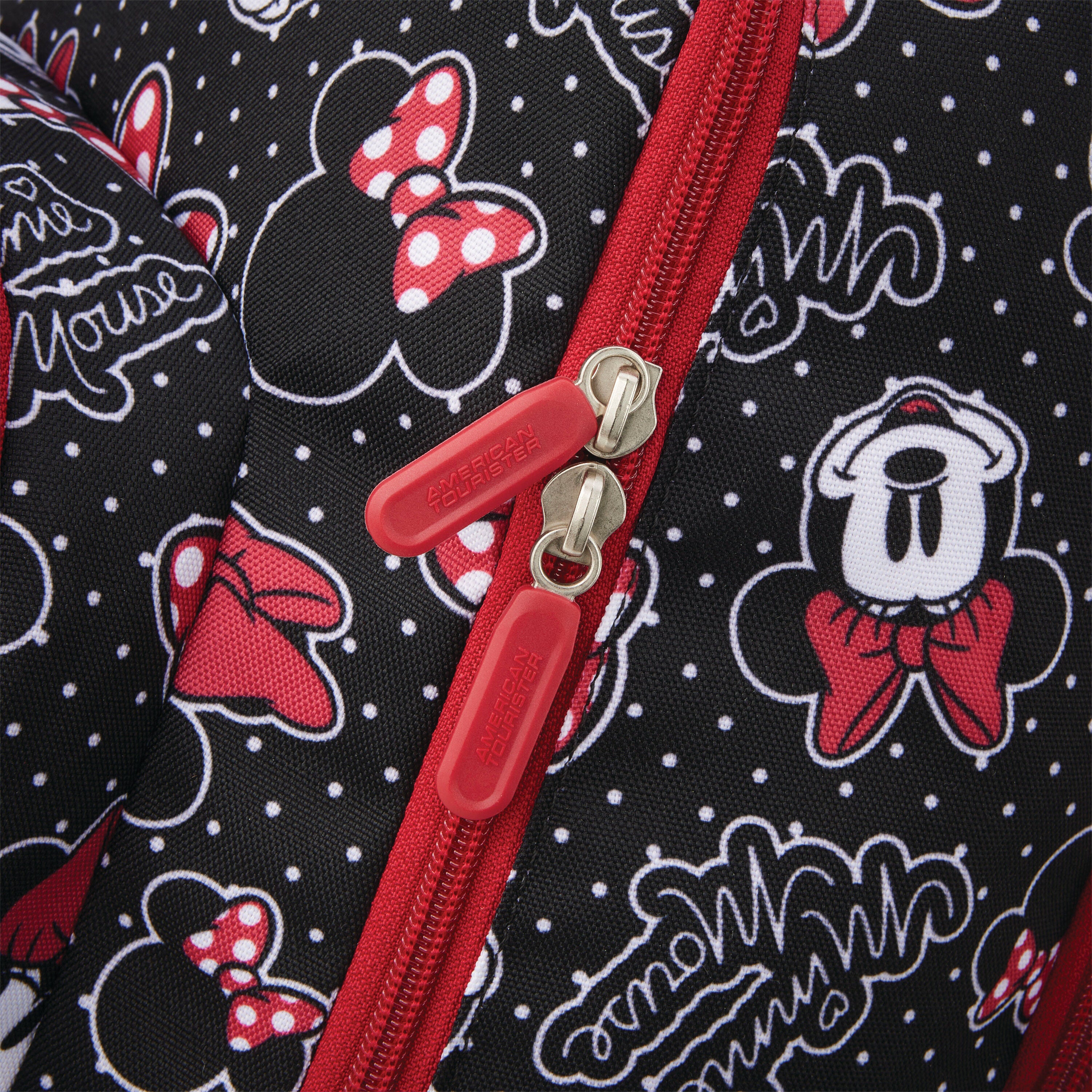 American Tourister/Disney NWOT Black & Red Drawstring Gym Bag Amazon.com | American Tourister Disney Softside Luggage with  main image 3