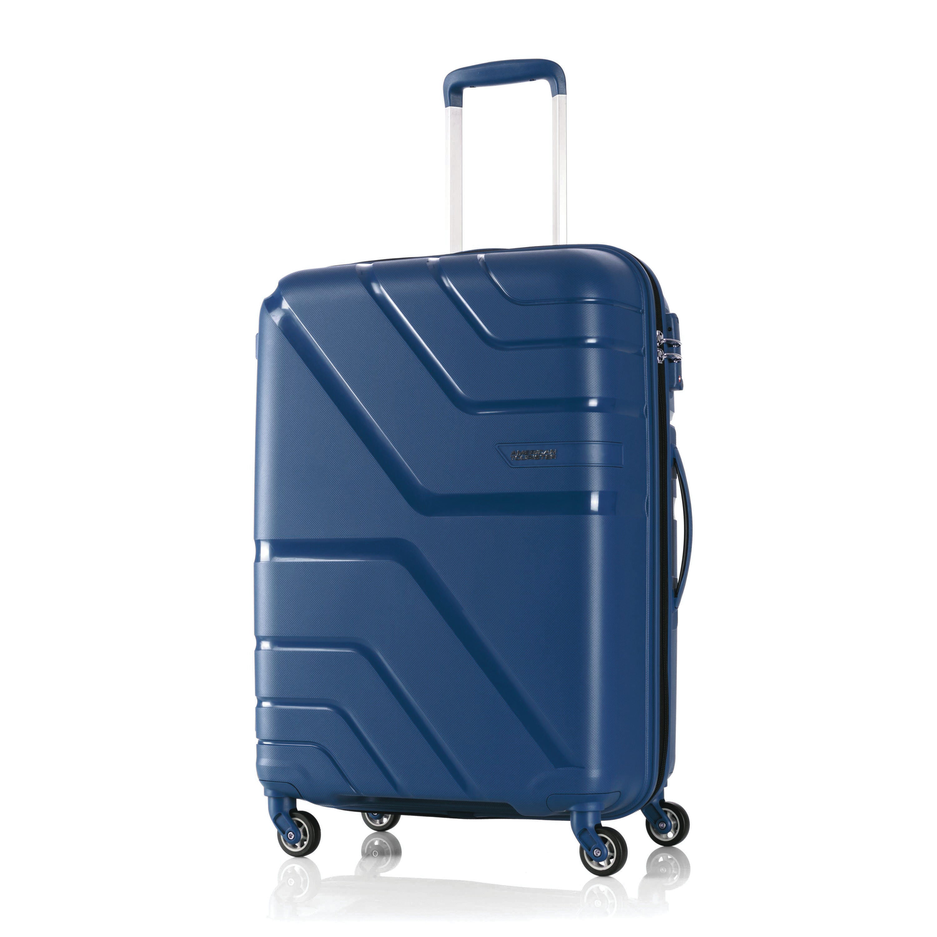 Upland Medium Checked Spinner Hardside Luggage American Tourister