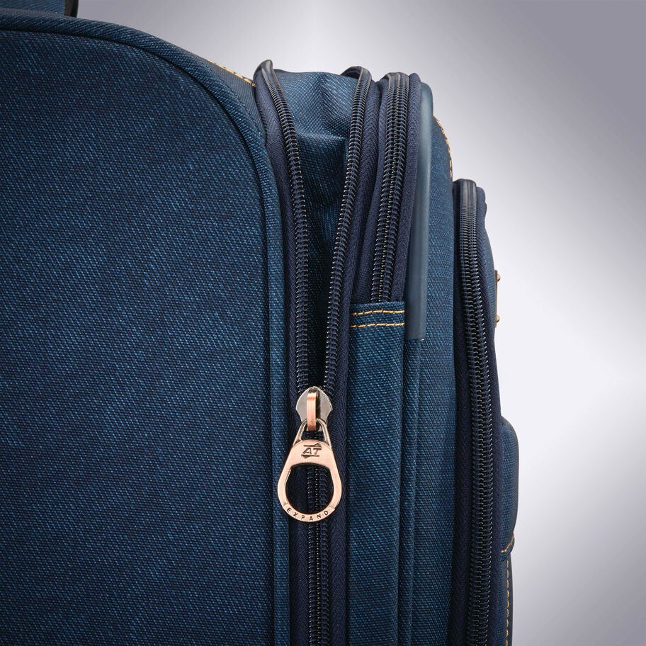 Belle Voyage Softside Carry-On in the color Blue Denim. image number 4