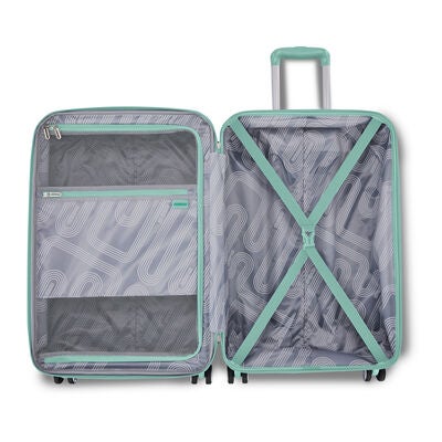 Stratum 3.0 Spinner Carry-On in the color Surreal Green.