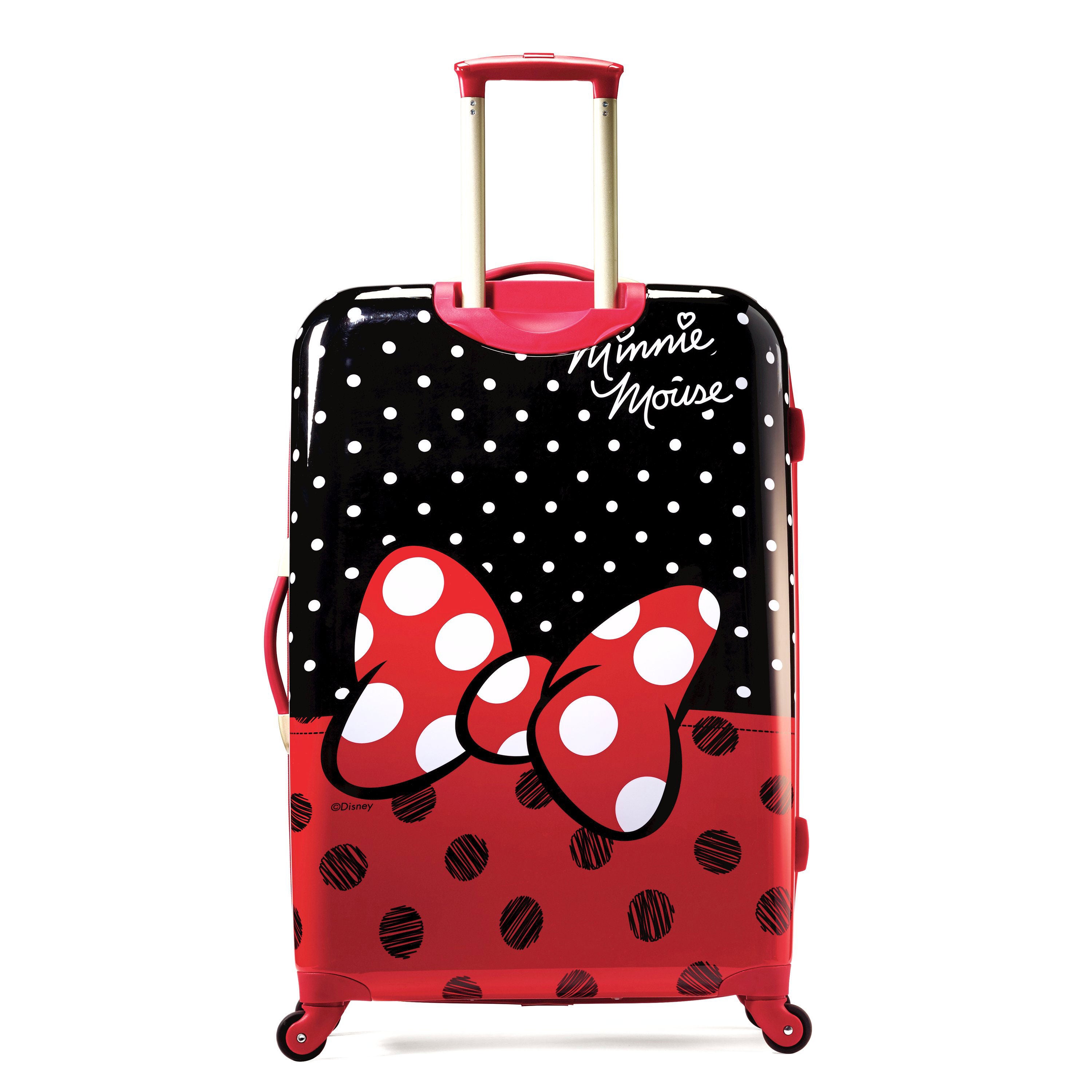 Disney Minnie Mouse Bow Large Checked Spinner | Hardside Luggage