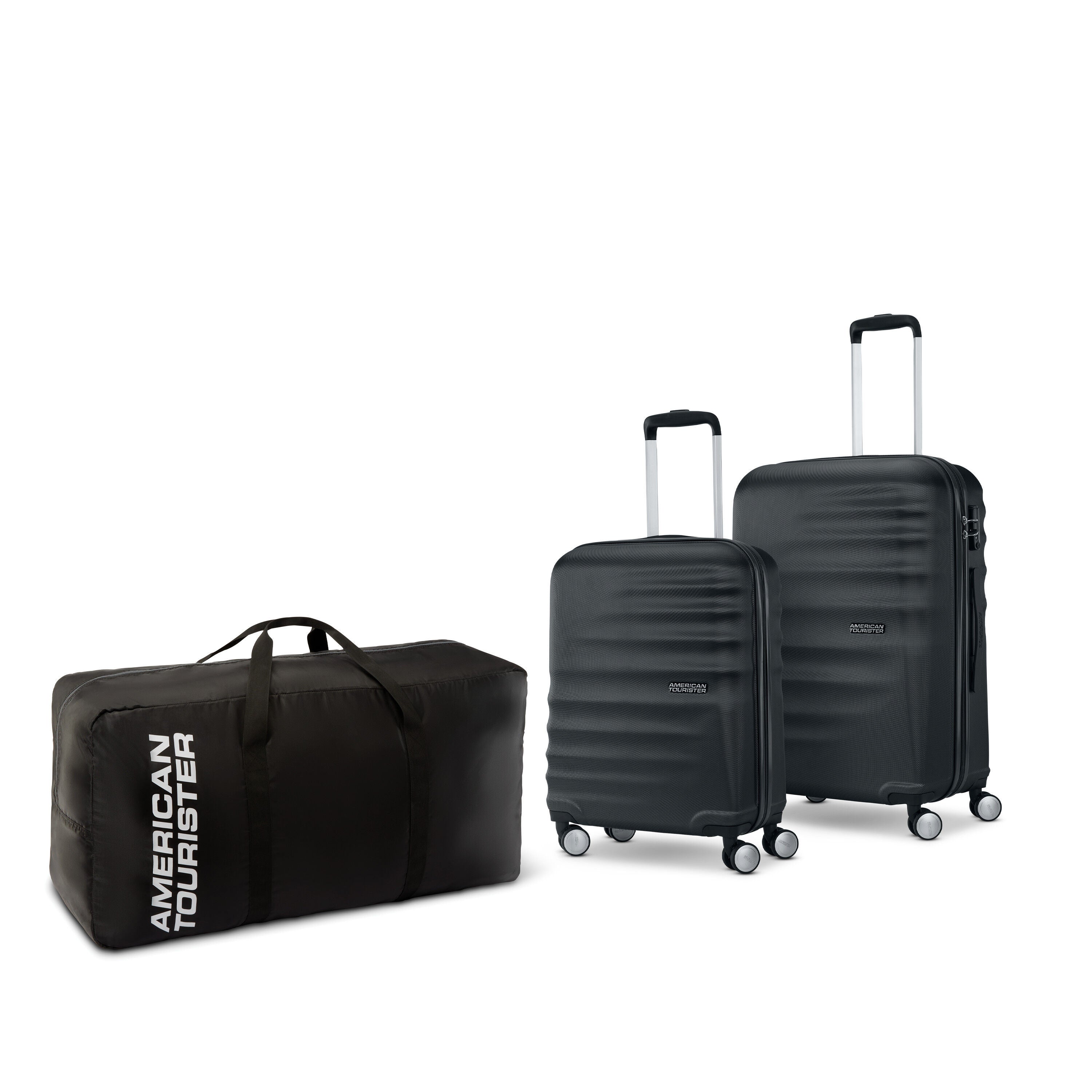 Tote A Fun Wavebreaker 3 Piece Spinner Set Hardside Lugagge American Tourister