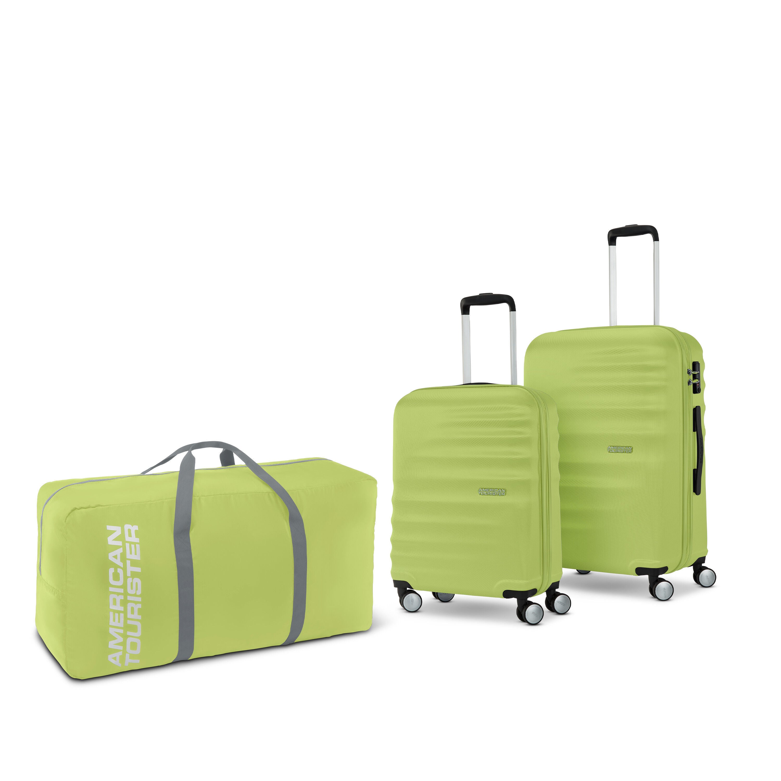 Tote A Fun Wavebreaker 3 Piece Spinner Set Hardside Lugagge American Tourister