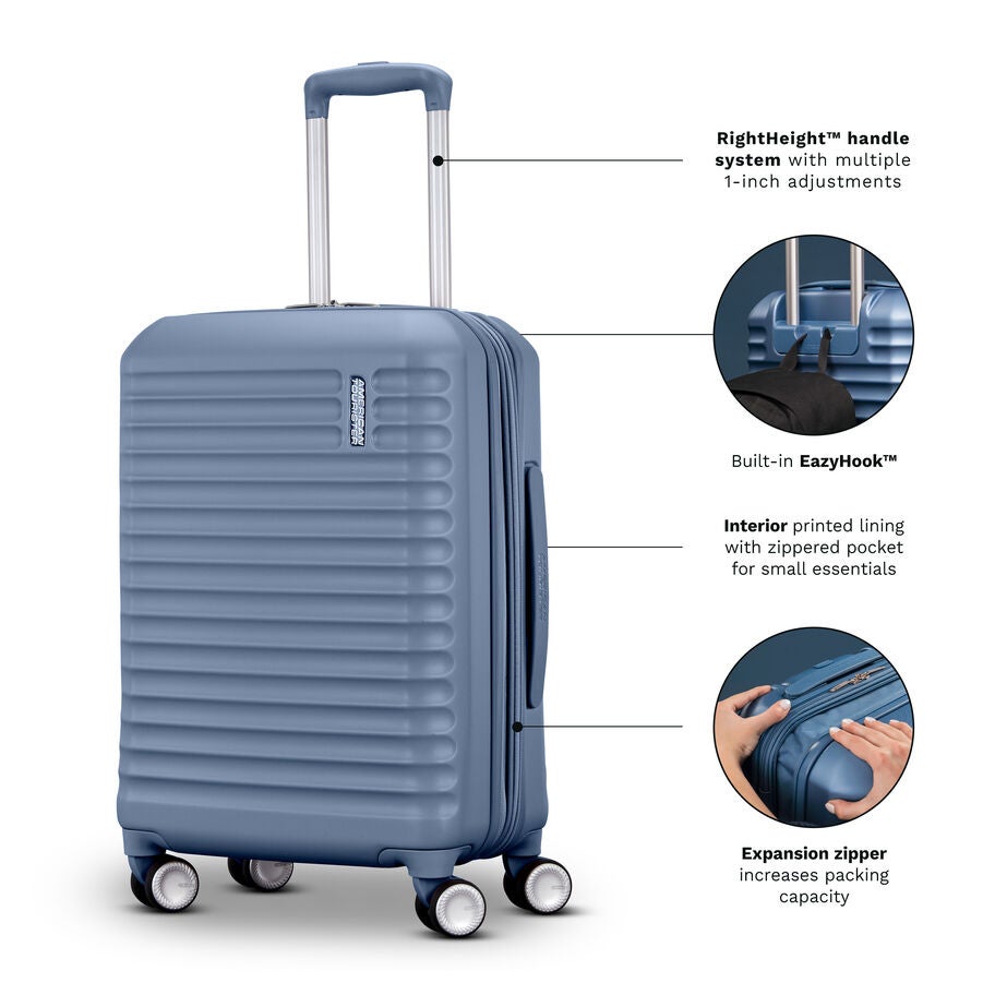 Stratum 3.0 Spinner Carry-On in the color Elemental Blue. image number 8