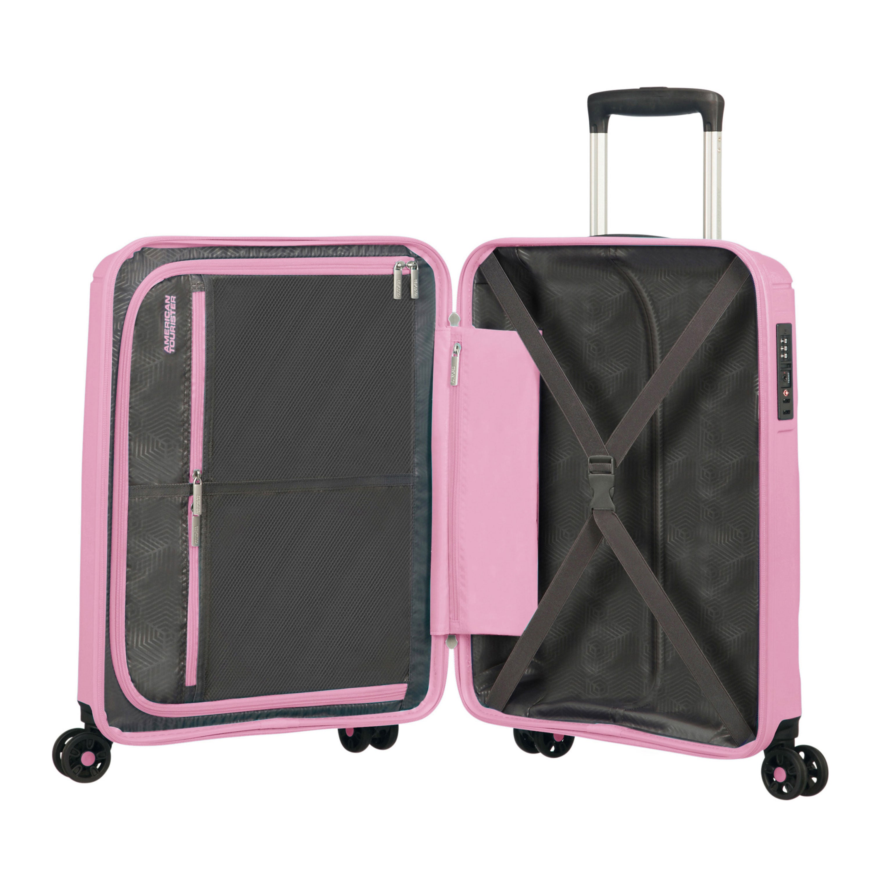 Sunside Large Checked Spinner Hardside Luggage American Tourister