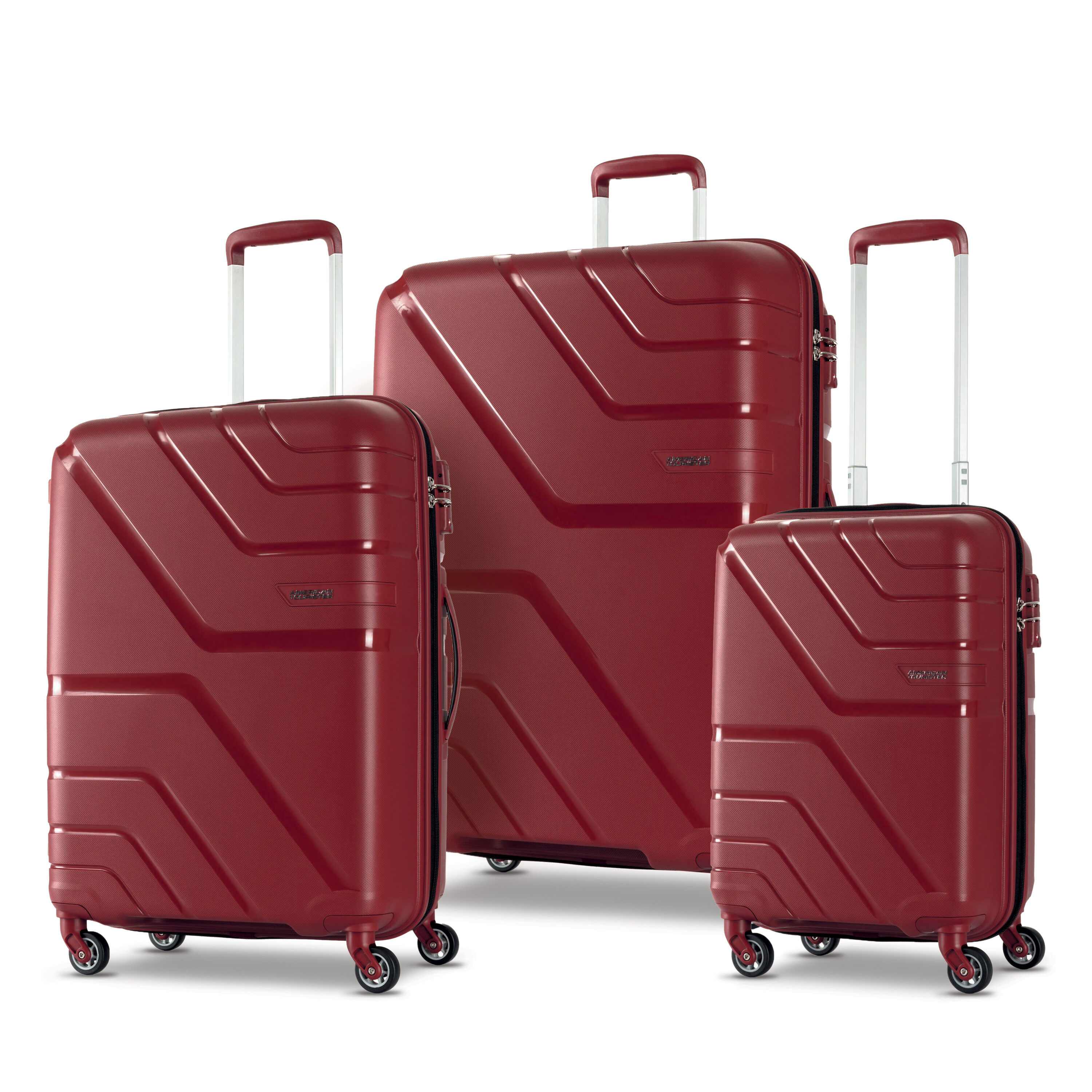American Tourister Nxt Checkered Hardside Carry On Spinner Suitcase - Pink  : Target