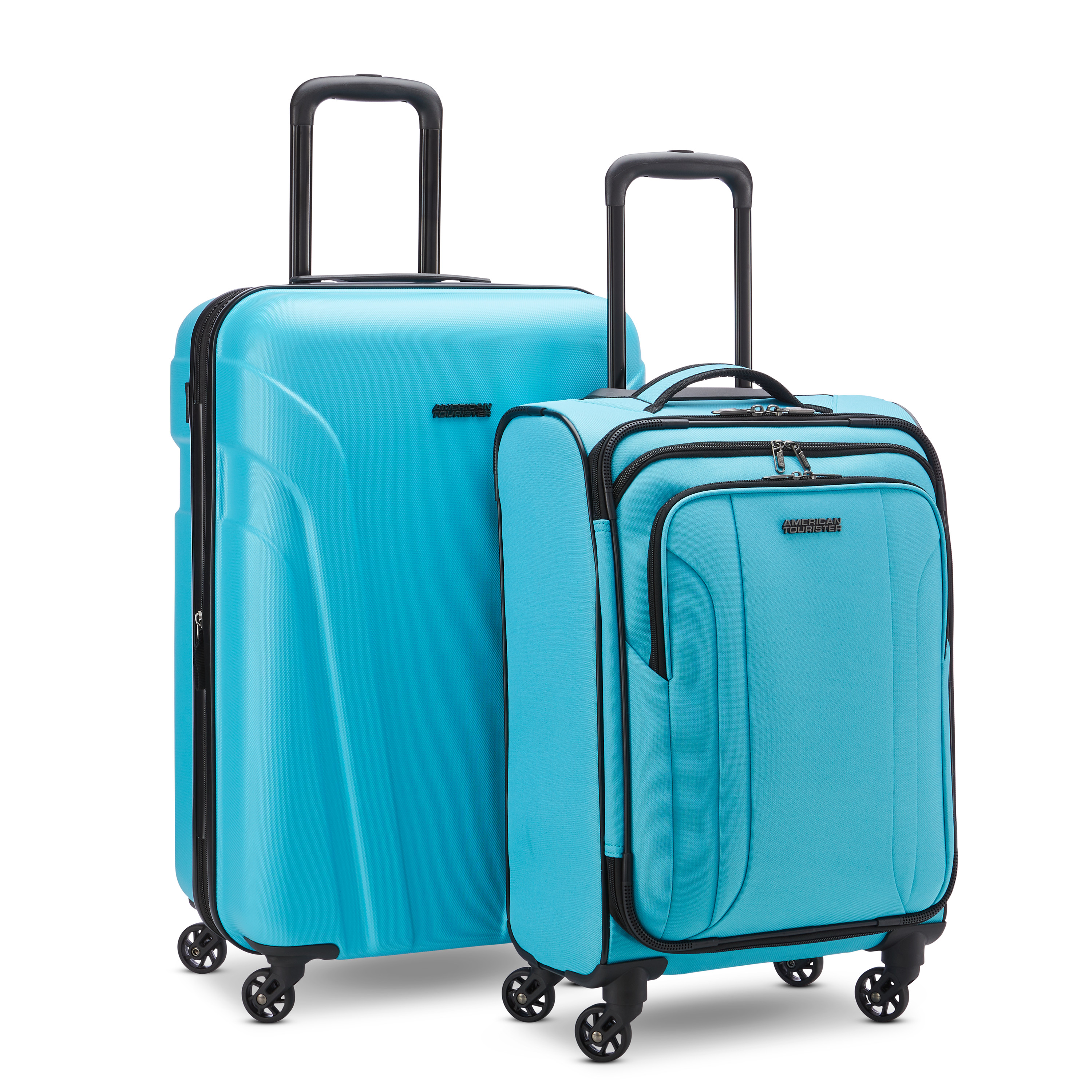 Buy Safari Route Hardside Small, Medium & Large Size Polycarbonate Suitcase,  (Cabin & Check-in) 8 Wheels Luggage Trolley Bag Set of 3, Spearmint Color  55cm, 65cm & 77cm at Amazon.in