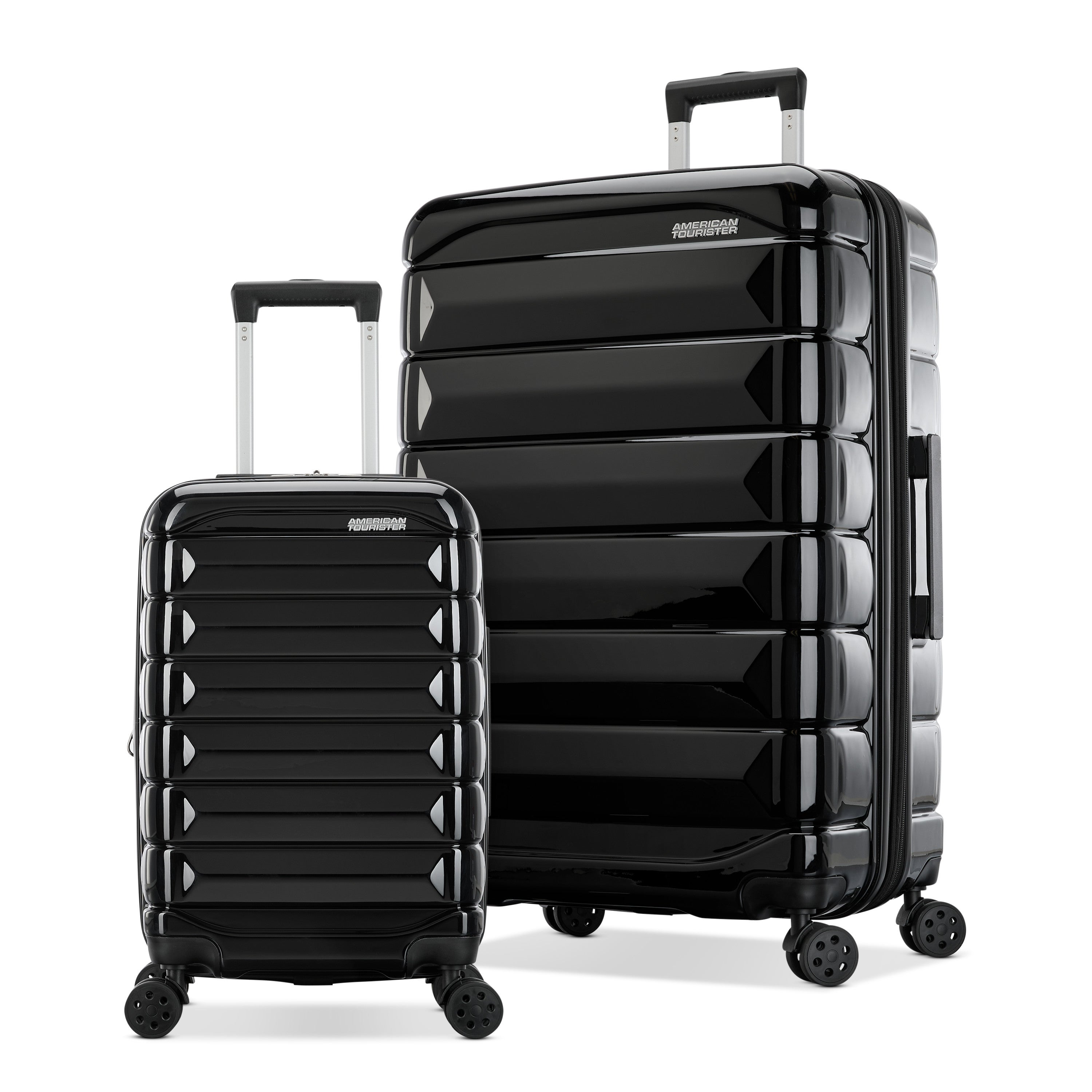 Kontour 2 Piece Spinner Set (CO/L) in Black from American Tourister