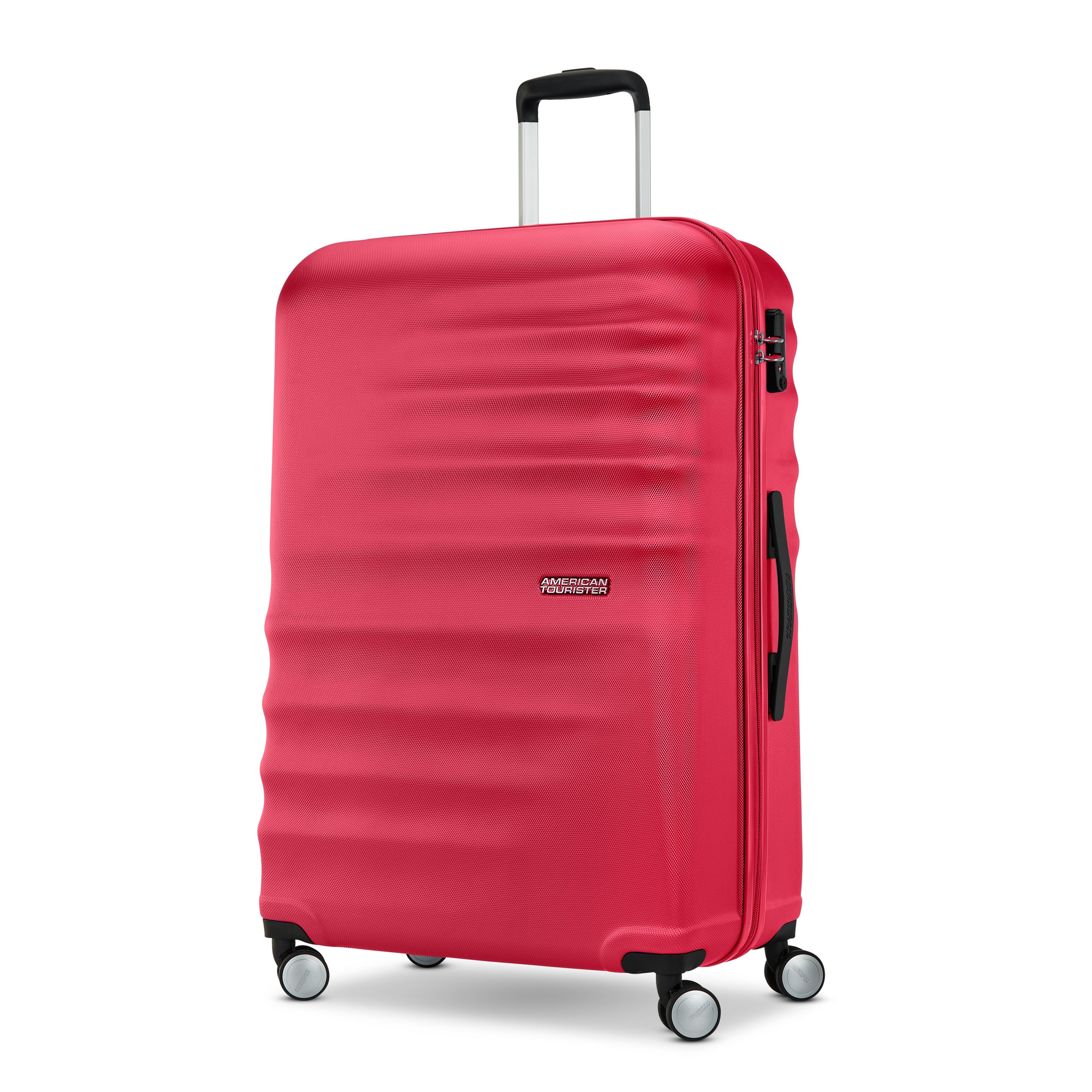 Wavebreaker Large Checked Spinner Hardside Luggage American