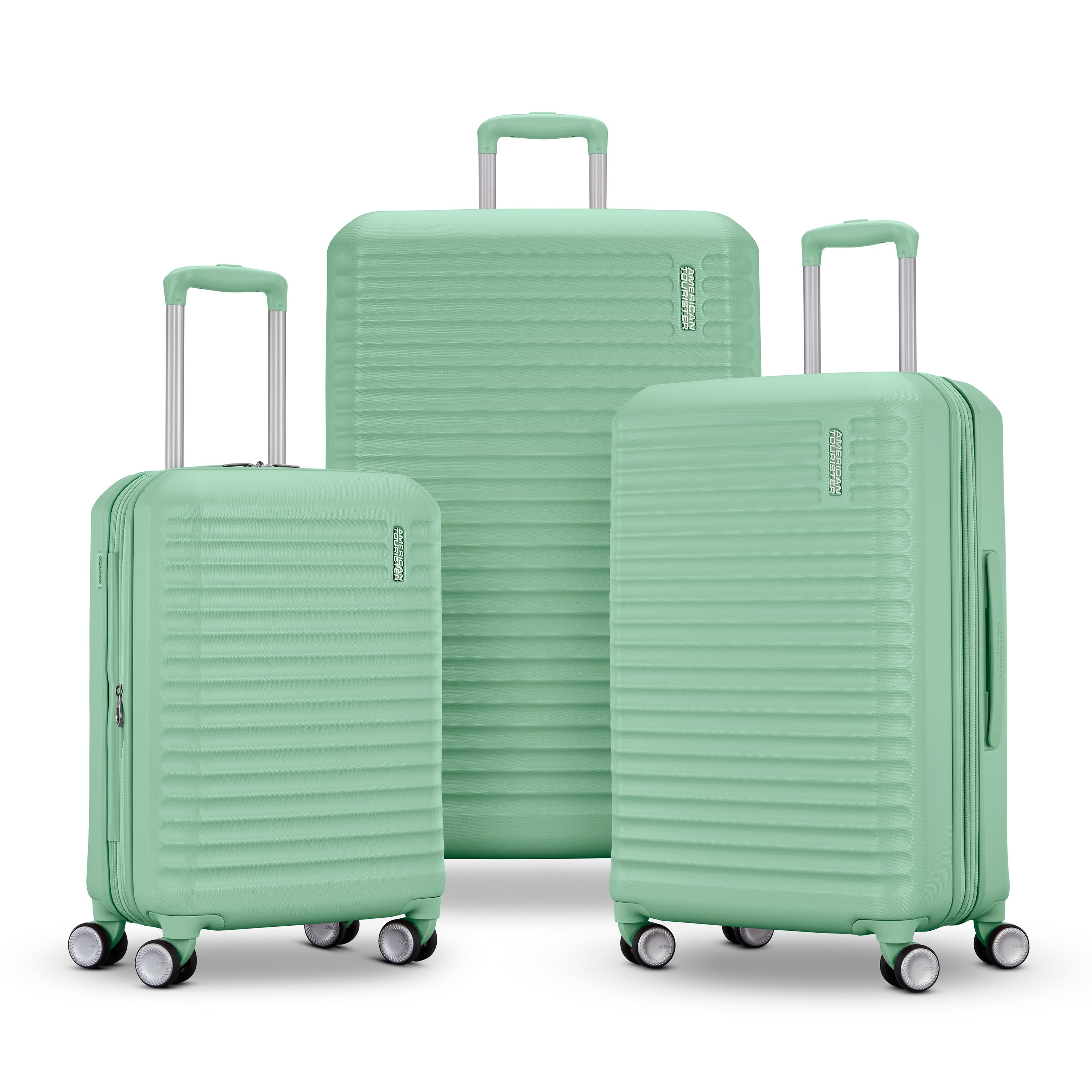 Stratum 3.0 3 Piece Spinner Set in Green from American Tourister