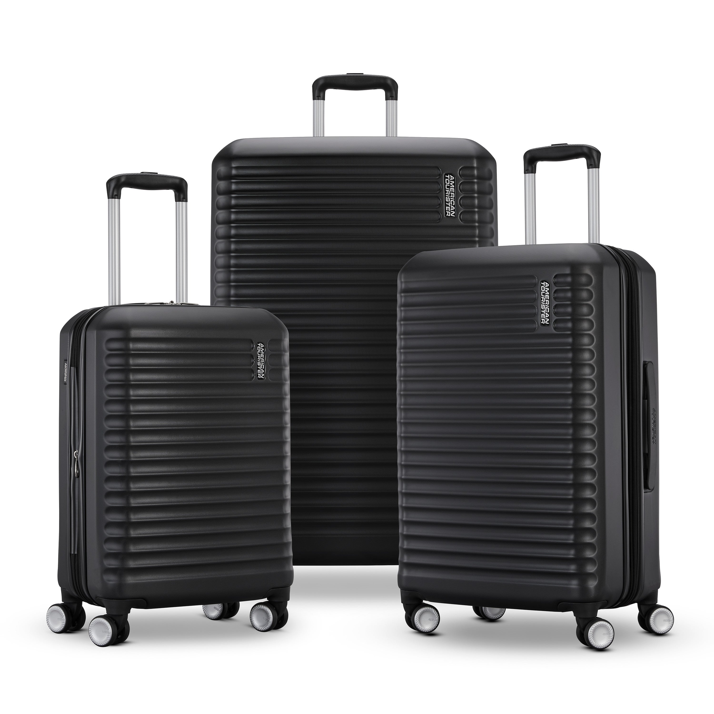 Stratum 3.0 3 Piece Spinner Set in Black from American Tourister